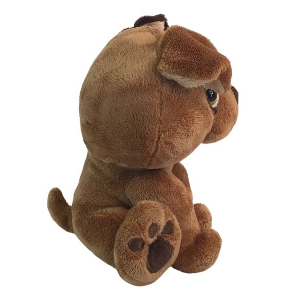 Fiesta Kidz Brown Dog Plush 7" Puppy Stuffed Animal Toy 2008 Eye Patch - Picture 3 of 8